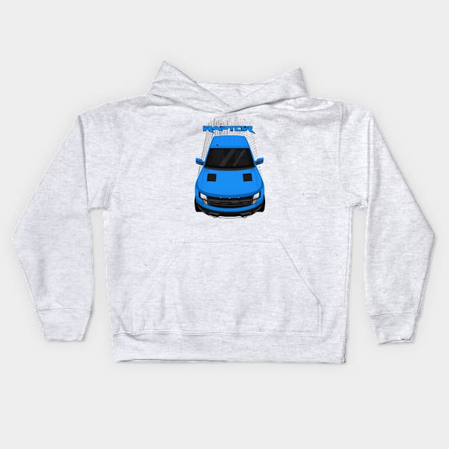 Ford F150 SVT Raptor 2010-2014 - Blue Kids Hoodie by V8social